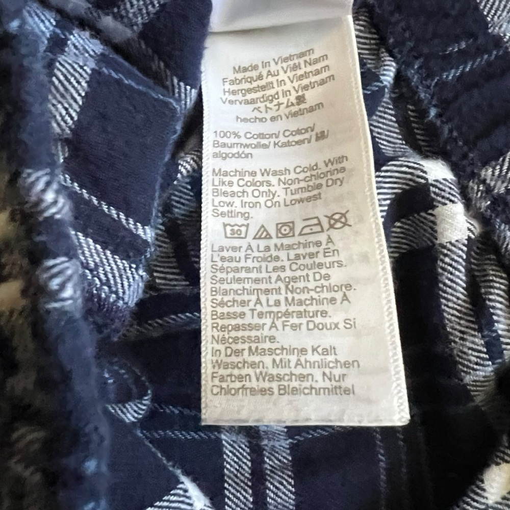 J.Crew Men's Pajama Pants - Blue Plaid, Size Large - Picture 6 of 8